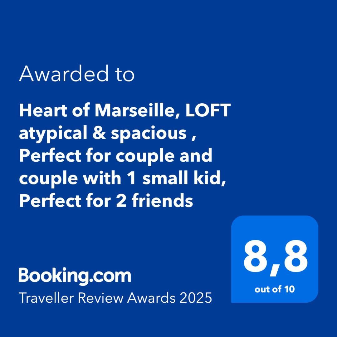 Heart Of Marseille, Loft Atypical & Spacious , Perfect For Couple And Couple With 1 Small Kid, Perfect For 2 Friends Exteriör bild
